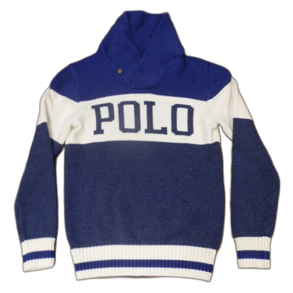 Polo Ralph Lauren Blue Sweater Kids Youth Size Large (14-16) - Picture 1 of 2